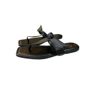 Sam & Libby Women’s Tia Bow Sandals Black Size 11M Slip On Summer Everyday